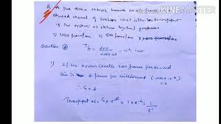 Numerical on calculation of throughput in Pure Aloha - lecture 47/ computer network