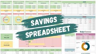 Budget and Savings Spreadsheet