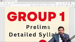 APPSC GROUP 1 Prelims syllabus detailed explanation #appsc #group1 #appscgroup1 #appscclasses