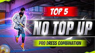 NEW NO TOP UP PRO DRESS UP LIKE LEGENDS AND MENA SERVER PLAYERS || NEW FREE DRESS COMBINATION IN FF