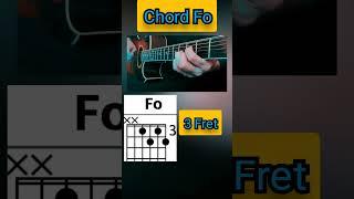 Guitar Tutorial -Fo - Chord #shorts #youtubeshorts #guitar #fochord