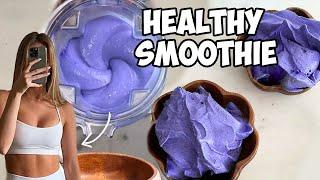 THICK Purple SMOOTHIE BOWL Tutorial + Recipe