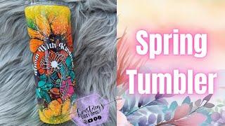 Spring Vinyl and Glitter Tumbler Tutorial