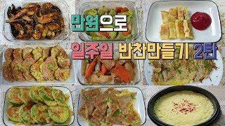 [구름이네일상] 만원으로 일주일반찬만들기2탄/만원으로 장보기(Making a week's side dish)