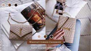 Saint Laurent Unboxing | Envelope Clutch Turned Crossbody