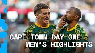 South Africa shine at home!  | HSBC SVNS Cape Town 2024 | Day One Men's Highlights