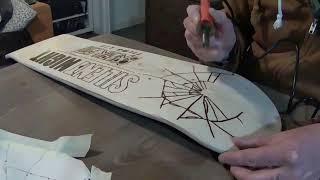 Skateboard Wood Burning