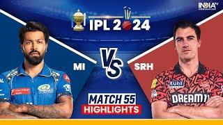 Srh vs MI Full Highlights match|| #Rohit  #hardik Pandya  #bumrah  #patcummins #highlits