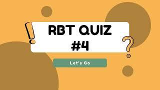 RBT Practice Exam - Quiz 4 | Quizzma