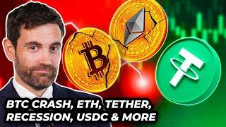 Crypto News: Crypto CRASH, BTC Price, Recession, ETH, Tether & MORE!