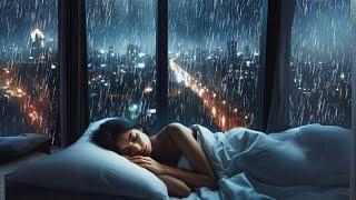 Instant Sleep with Heavy Rain and Thunder Sounds | Deep Sleep Night Ambiance