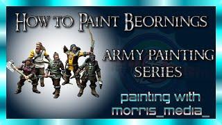 Beornings on the table from MESBG. Come chat and chill while I paint an army!