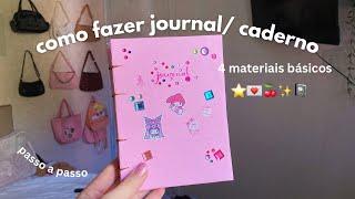 como fazer seu próprio journal /diário 