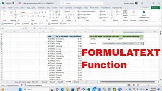 How to Use the FORMULATEXT Function in Microsoft Excel to Return A Formula in Text! #howto #excel