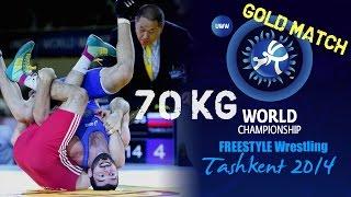 Gold Match - Freestyle Wrestling 70 kg - Y. GOR (TUR) vs K. TSABOLOV (RUS) - Tashkent 2014