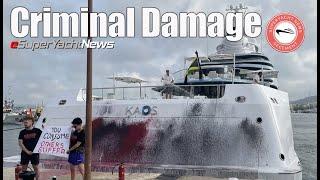 $300 Million Superyacht Vandalised in Ibiza | SY News Clips