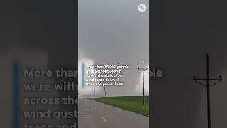 Watch as massive tornado rips through North Dakota #Shorts