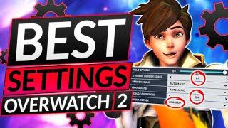 NEW BEST SETTINGS for Overwatch 2 - MAX FPS, PERFECT CROSSHAIR - LAG FIX GUIDE