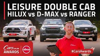 Isuzu D-Max vs Ford Ranger vs Toyota Hilux - Leisure Double-Cab Category Comparison #CarsAward