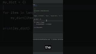 Dictionary Comprehensions in Python | #pythonshorts