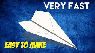 how to make a paper airplane that flies far and fast - how to fold paper aeroplane