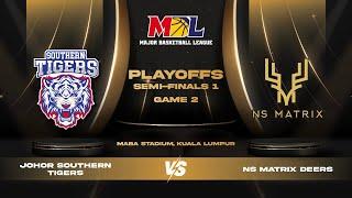 [ENG] MBL Men's Playoffs SF1 | G2 |  Johor Southern Tigers vs NS Matrix Deers