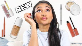 Full face of new clean makeup products ft. Soshe Beauty, RMS Beauty, Merit & More!