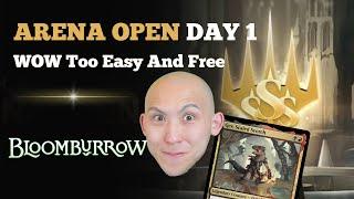 WOW Too Easy And Free | Arena Open Day 1 | Bloomburrow Sealed | MTG Arena