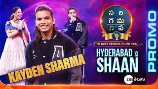 KAYDEN SHARMA Hyderabad Rap Promo| SAREGAMAPA - THE NEXT SINGING YOUTH ICON Grand Launch |Zee Telugu