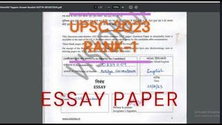 UPSC 2023 rank-1 aditya srivatsava essay paper #upsc #upscmotivation #upscexam