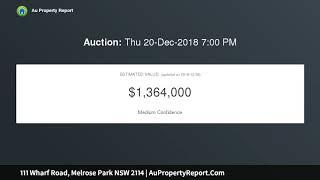 111 Wharf Road, Melrose Park NSW 2114 | AuPropertyReport.Com