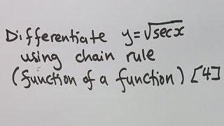 Mathematics N4 Differentiation Chain Rule ( function of a function) past papers and memo