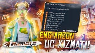 UC SERVISLAR SIRI OCHILDI || PUBG UCHUN ARZONGA UC TASHLASH