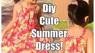 DIY EASY AND CUTE SUMMER DRESS FOR YOUR LITTLE GIRL STEP BY STEP DETAILED TUTORIAL