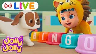 LIVEBingo, Baa Baa Black Sheep + More | Jolly Jolly & Animals - Best Kids Songs!