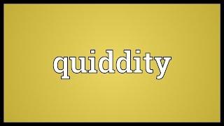 Quiddity Meaning