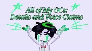 All of My OCs: Details and Voice Claims | ¿Ch3ckmat3?