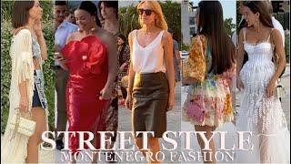 The most beautiful outfits of hot fall 2023 from Montenegro.Street style from Montenegro