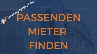 Wie findet man das passende Mieterklientel?