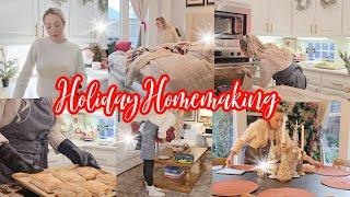 DAY IN THE LIFE // HOLIDAY HOMEMAKING FAMILY OF 6 // COOKING & CLEANING WITH ME