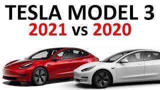 REFRESHED 2021 Tesla Model 3 vs 2020 Model 3