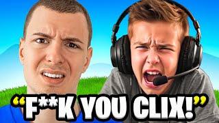 Clix Vs *TOXIC* 13 year old hater!