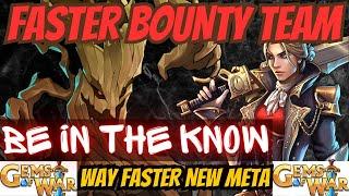 NEW FASTEST Gems of War Bounty Hunter Team 2023 | 2 Teams to get Bounty Event done faster than ever!