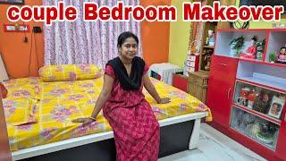 Couple Bedroom Makeover//Bedroom Decoration video.. আমাদের ভালোবাসার ঘর আজ নতুনভাবে সাজিয়ে নিলাম।।