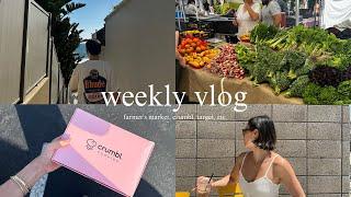 weekly vlog | crumbl cookies, target, farmer's market, etc.