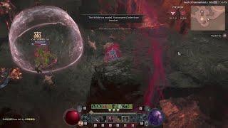 Diablo 4 Rogue PvP - Rogue vs Barbarian permanent stun lock with Protecting Aspect Bubble Immune