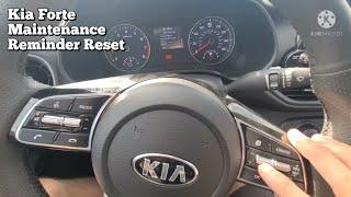 2021 kia forte maintenance reminder reset / oil life