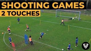 3 Fun 2 Touch Shooting Games |  Soccer Drills | Football Exercises