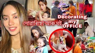 মোৰ Office decorate কৰিলো-Productive Vlog| Life after moving to GUWAHATI-ASSAM |New Assamese Vlog