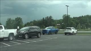 Midwest Derecho Hits Columbia City, Indiana, 6/10/20 (Dashcam View)